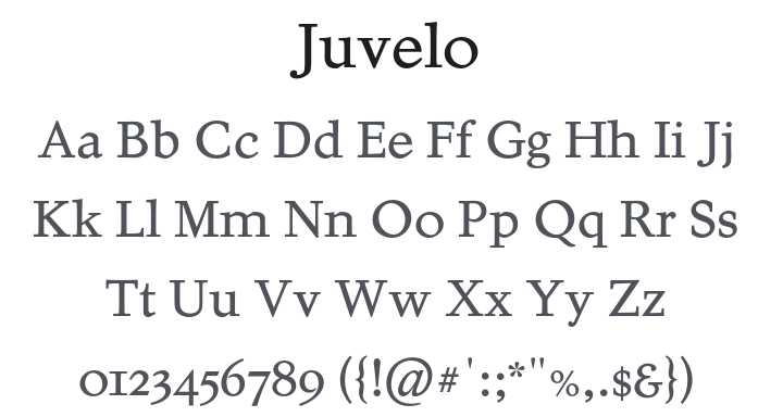 Juvelo Font