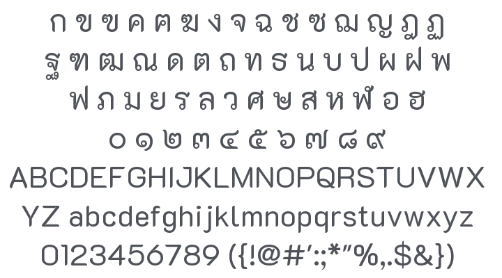 K2D Font Family