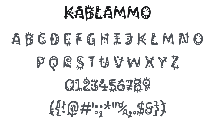 Kablammo Font Family