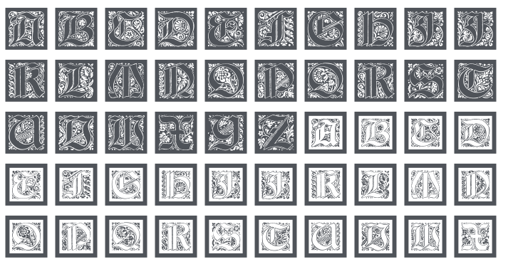 Kaiser Rotbart Caps Font Family