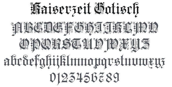 Kaiserzeit Gotisch Font