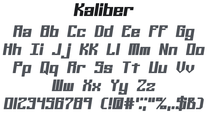 Kaliber Font Family