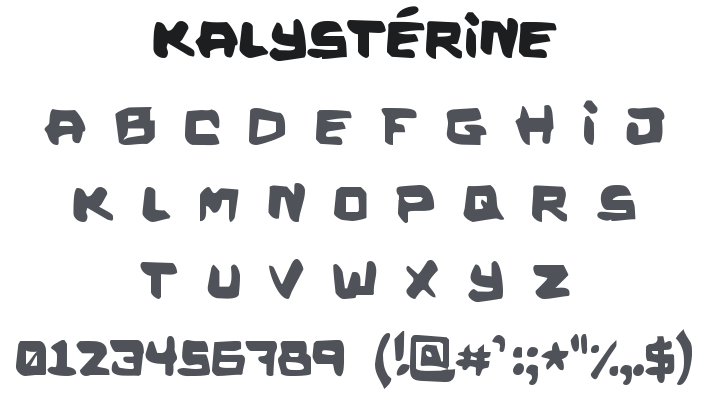 Kalystérine Font
