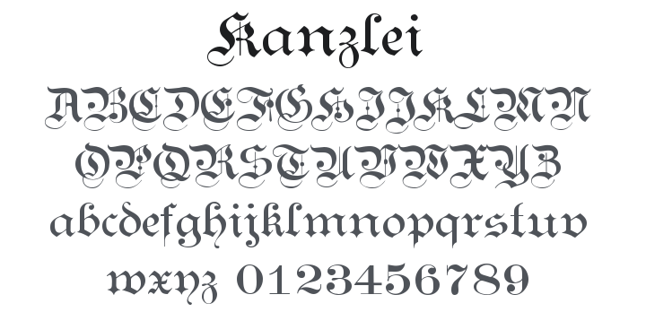 Kanzlei Font