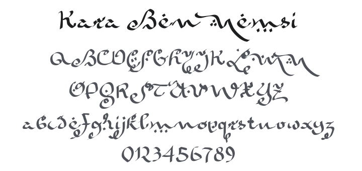 Kara Ben Nemsi Font