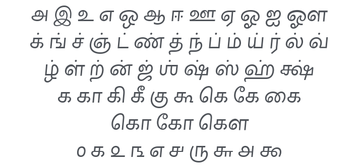 Karla Tamil Inclined Font Family