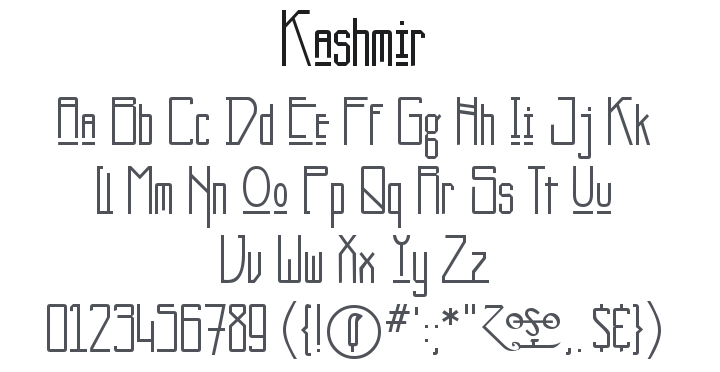 Kashmir Font