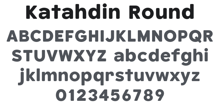 Katahdin Round Bold Font