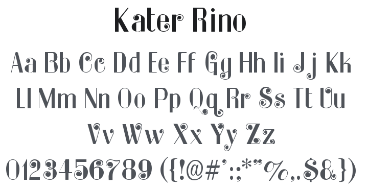 Kater Rino Font