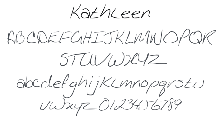 Kathleen Font Family