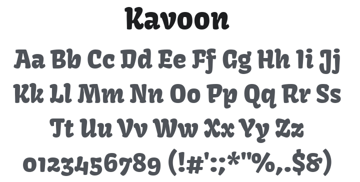 Kavoon Font