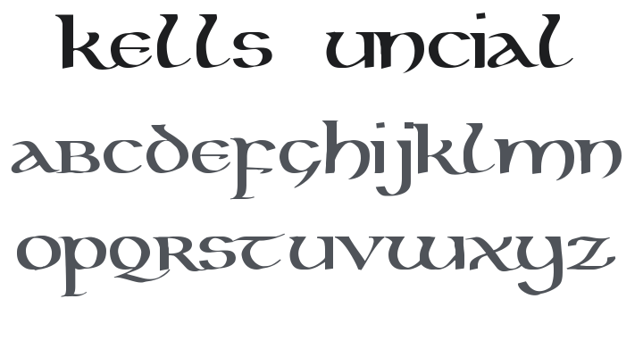 Kells Uncial Font