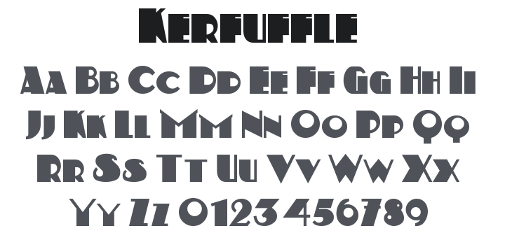 Kerfuffle Font