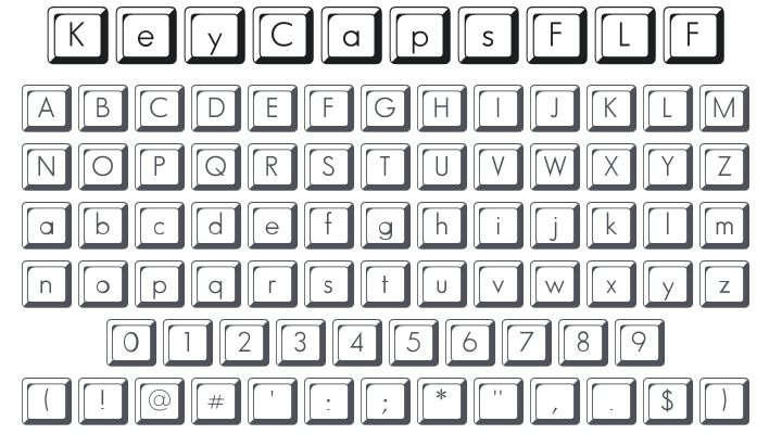 Key Caps FLF Font