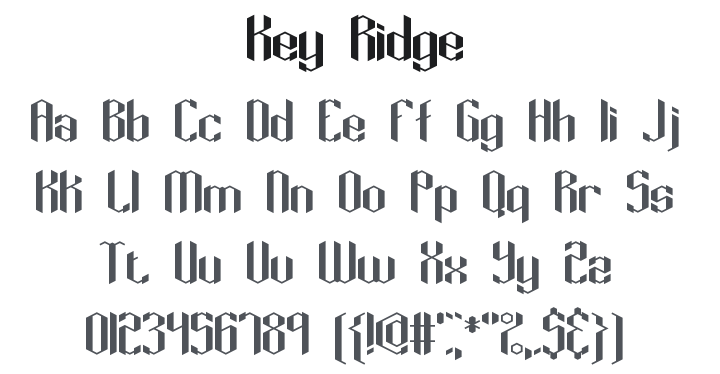Key Ridge Font Family