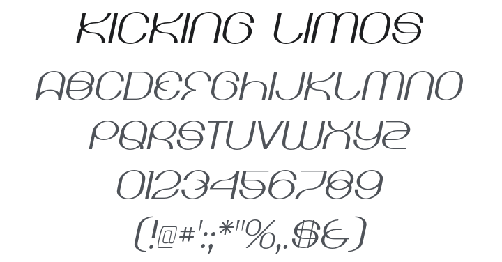 Kicking Limos Font