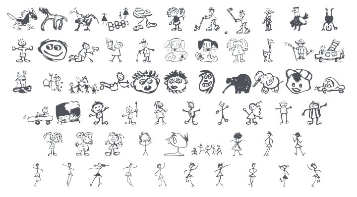 Kids Drawings Font