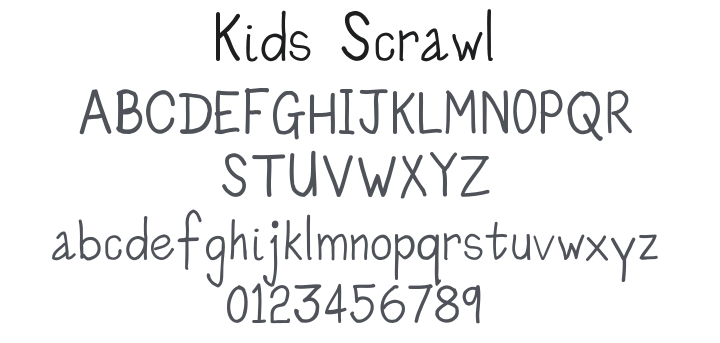 Kids Scrawl Font