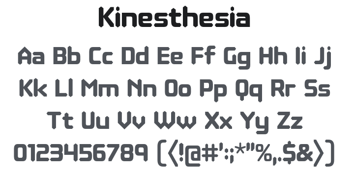 Kinesthesia Font Family