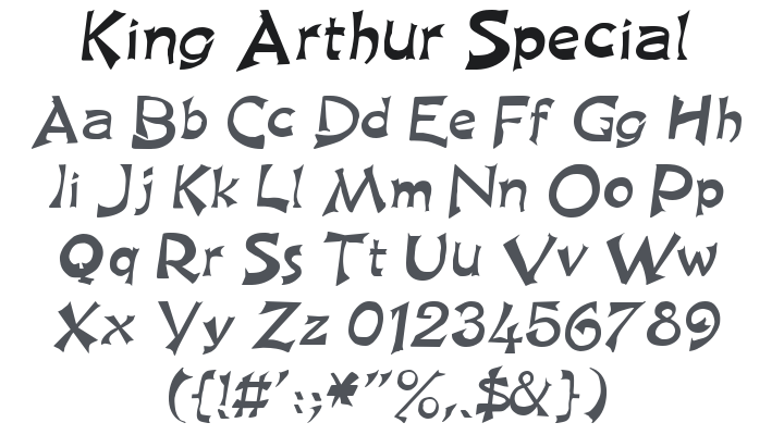 King Arthur Special Font