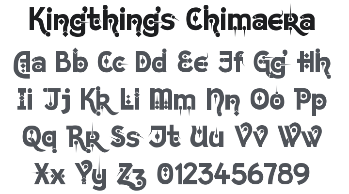 Kingthings Chimaera Font