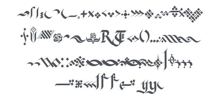 Kingthings Flourishes Font