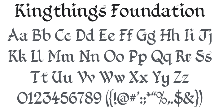 Kingthings Foundation Font