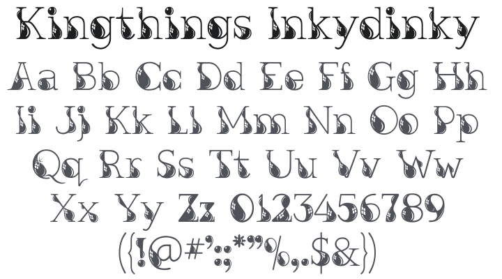 Kingthings Inkydinky Font