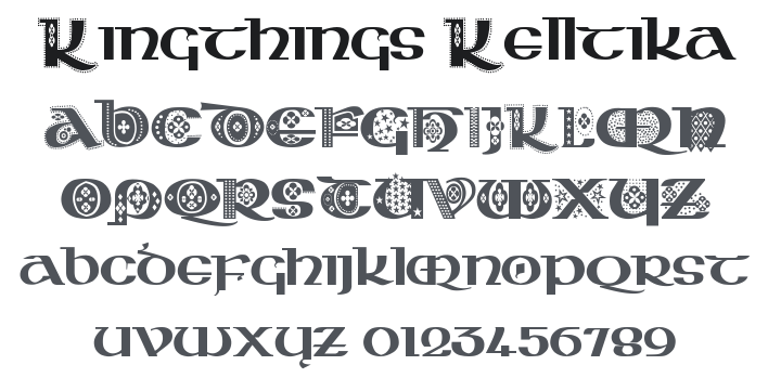 Kingthings Kelltika Font