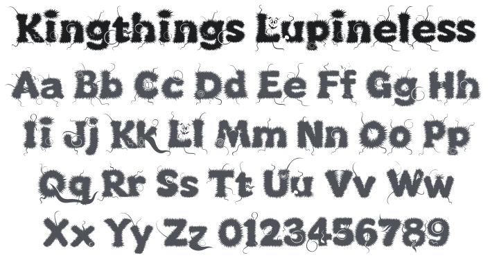 Kingthings Lupineless Font