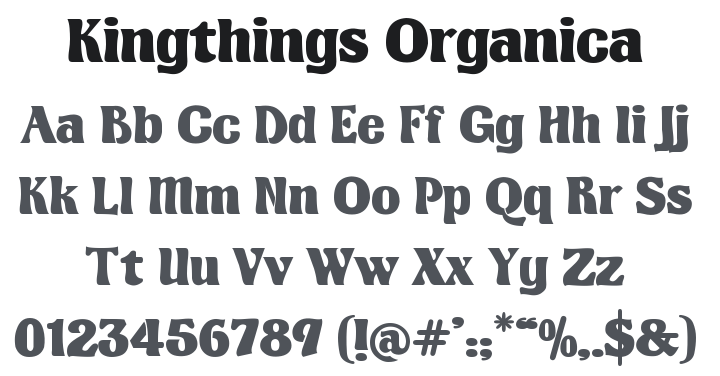 Kingthings Organica Font