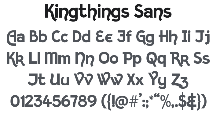 Kingthings Sans Font