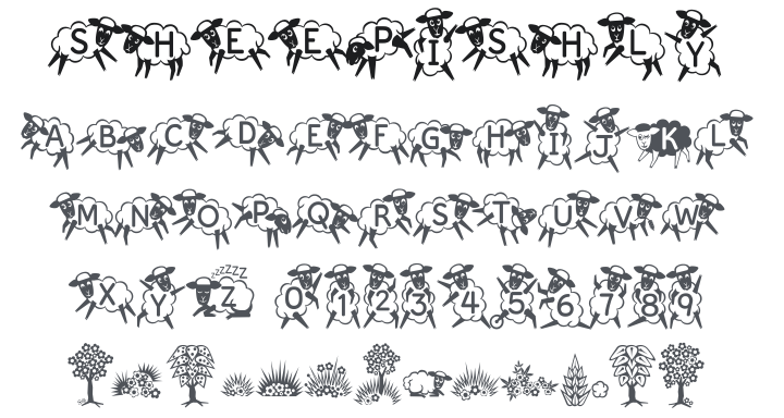 Kingthings Sheepishly Font