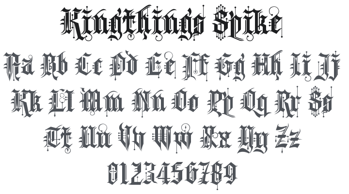 Kingthings Spike Font