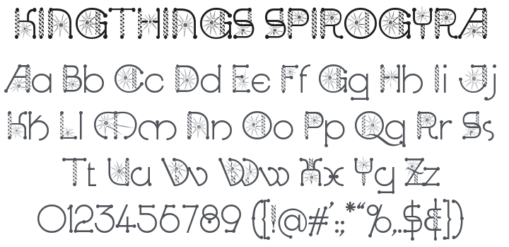 Kingthings Spirogyra Font