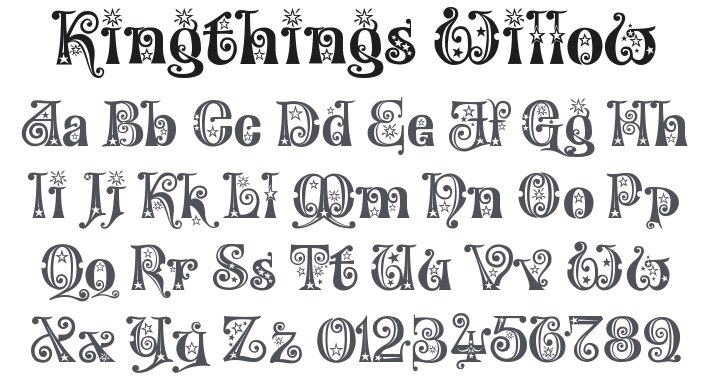 Kingthings Willow Font Family