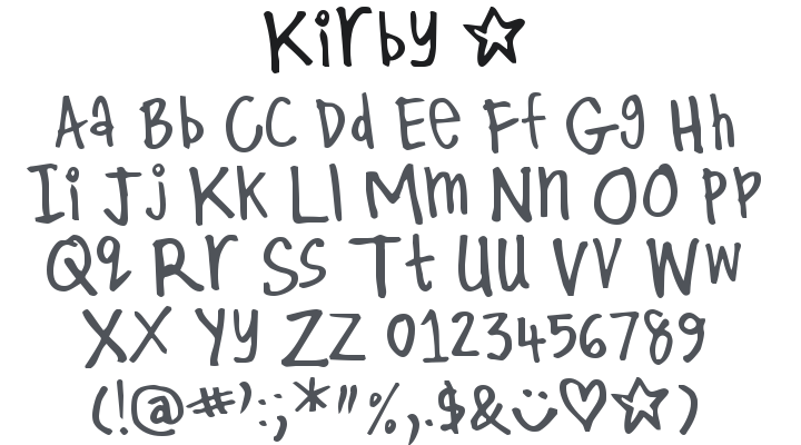 Kirby Font