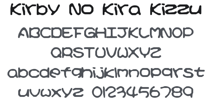Kirby No Kira Kizzu Font