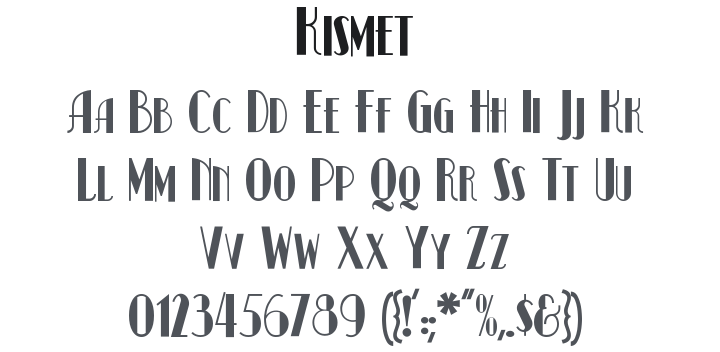 Kismet Font