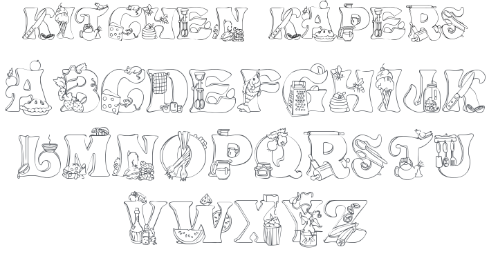 Kitchen Kapers Font Family