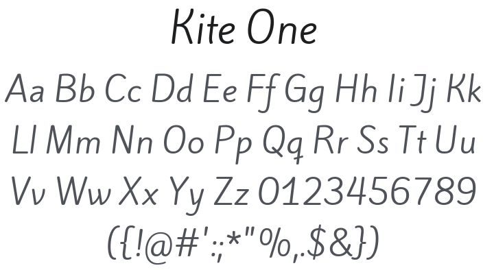 Kite One Font