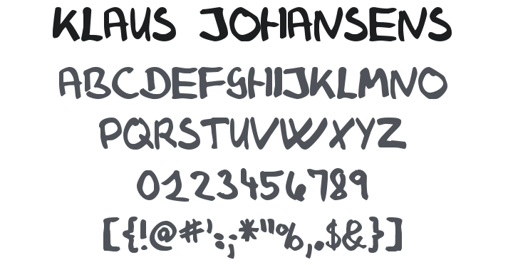 Klaus Johansens haandskrift Font Family