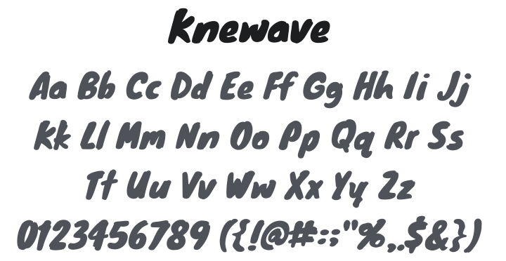Knewave Font