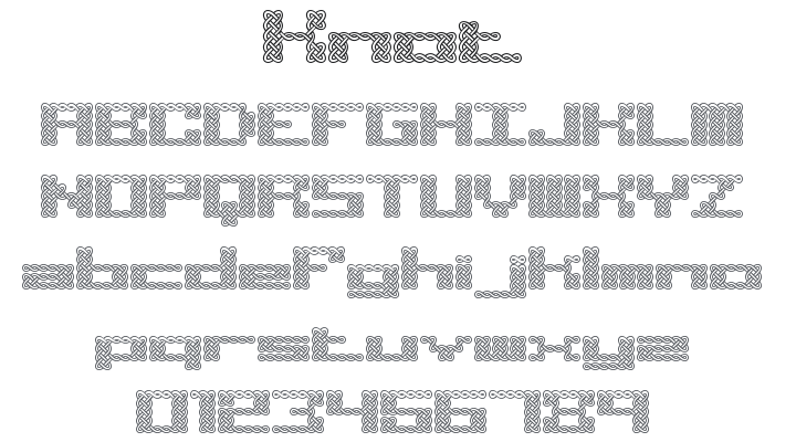 Knot Font