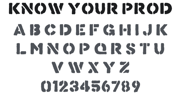 Know Your Product Font
