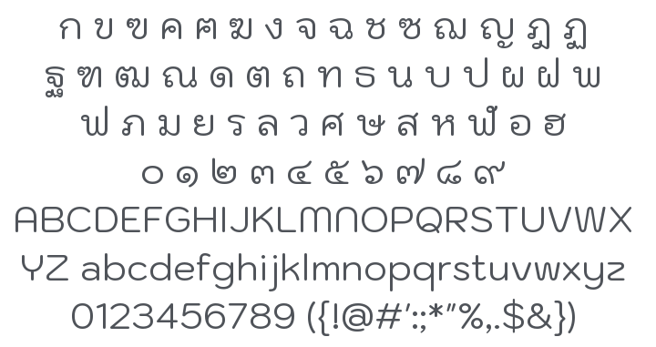 Kodchasan Font Family