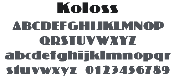 Koloss Font Family