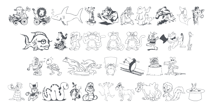 Komedy Kritters Font