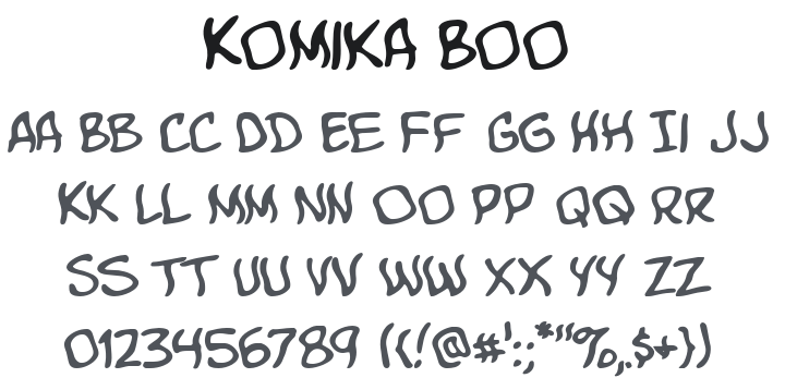 Komika Boo Font