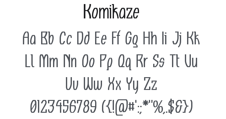 Komikaze Font